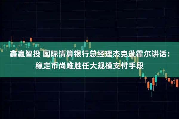 鑫赢智投 国际清算银行总经理杰克逊霍尔讲话：稳定币尚难胜任大规模支付手段